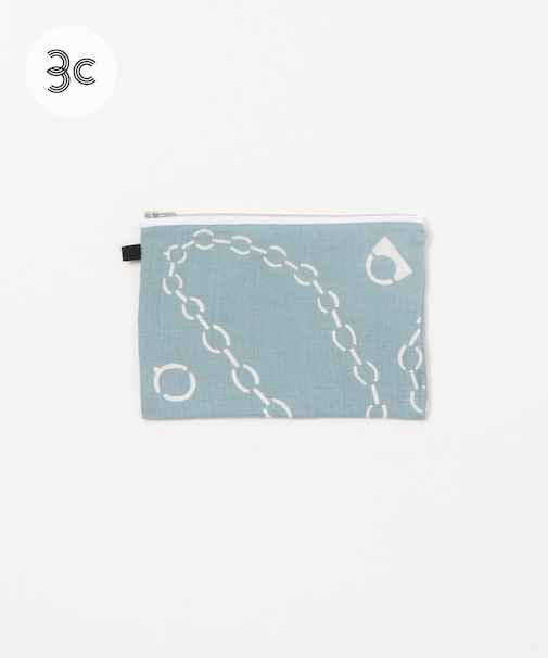 『別注』山崎菜穂子×URBAN RESEARCH　ポーチ　ブルー