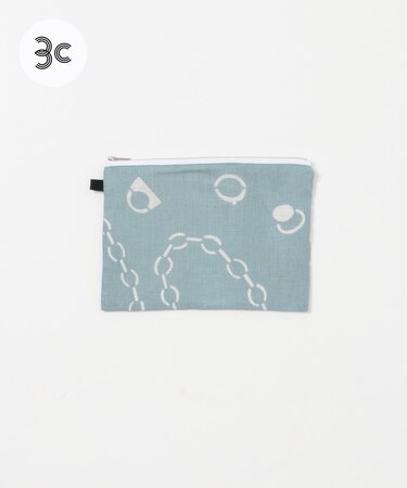 『別注』山崎菜穂子×URBAN RESEARCH　ポーチ　ブルー