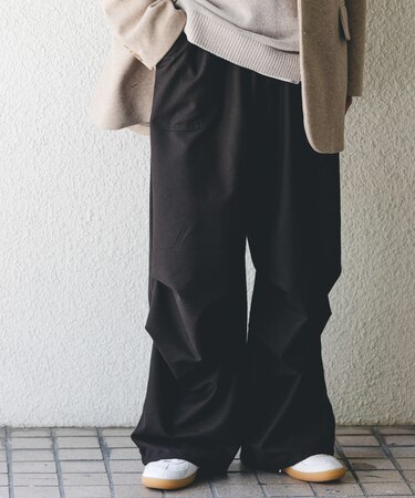 『WEB／一部店舗限定』ブラッシュドイージーパラシュートパンツ