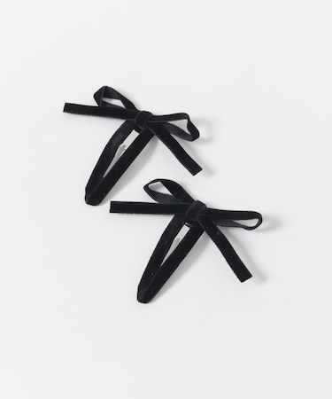 MILK x SODA VELVET RIBBON HAIR CLIP(KIDS)