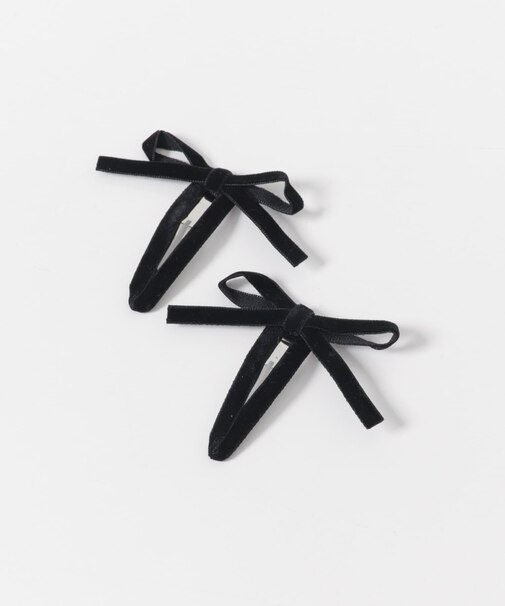 MILK x SODA VELVET RIBBON HAIR CLIP(KIDS)