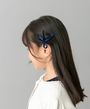 MILK x SODA VELVET RIBBON HAIR CLIP(KIDS)