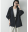 スタンドカラーミドル丈トレンチコート