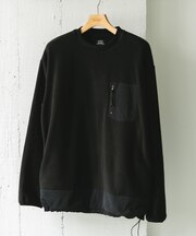 ナイロン ドッキング フリースプルオーバー