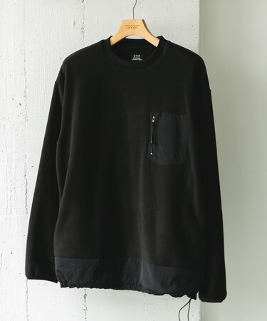 ナイロン ドッキング フリースプルオーバー