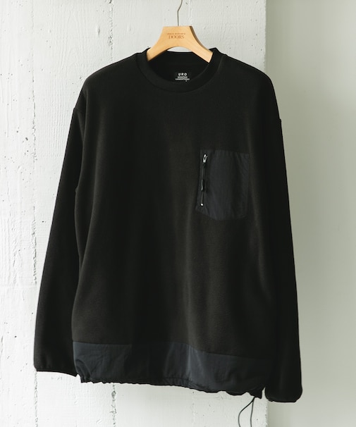 ナイロン ドッキング フリースプルオーバー