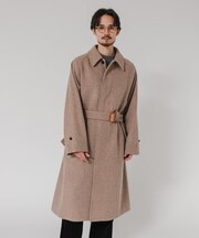 WOOL BEAVER BELTED COAT