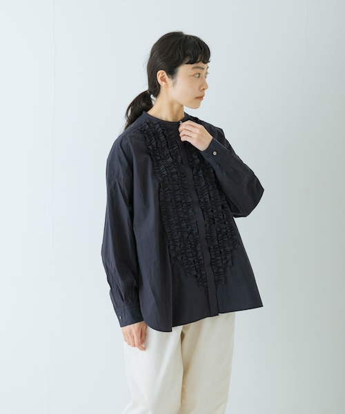 コットンフリルワイドシャツ｜アーバンリサーチの通販｜&mall（アンド