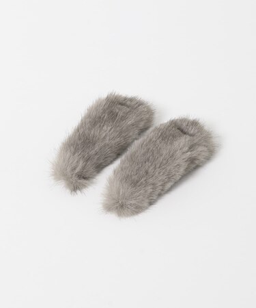 heyep　Faux Mink Hair Clips-2P
