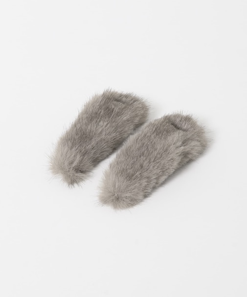 heyep　Faux Mink Hair Clips-2P