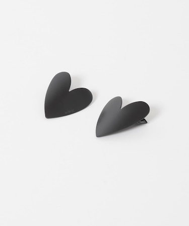 heyep Heart Motif Hair Clips 2P