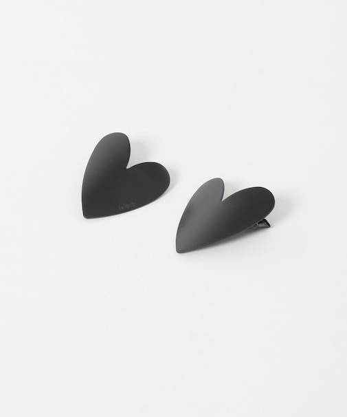 heyep Heart Motif Hair Clips 2P