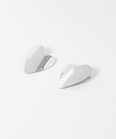 heyep　Heart Motif Hair Clips 2P