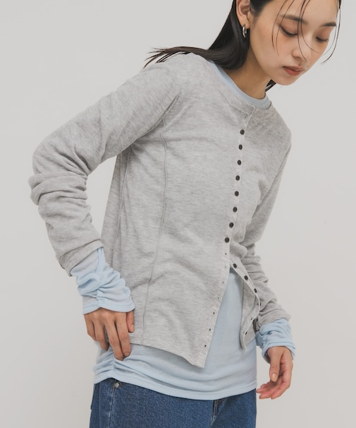 バイカラーレイヤードカットソー