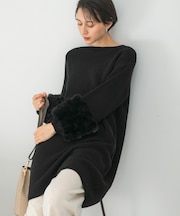 『WEB限定』ファードッキングニットミニワンピース