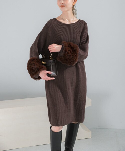 アーバンリサーチロッソ　ファードッキングニットミニワンピース WEB限定』ファードッキングニットミニワンピース｜アーバンリサーチの