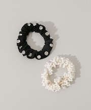 パールビジュー2セットヘアゴム