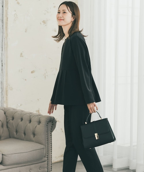 ORIHICA LUXE テーパードパンツ REDA織柄｜オリヒカの通販｜&mall