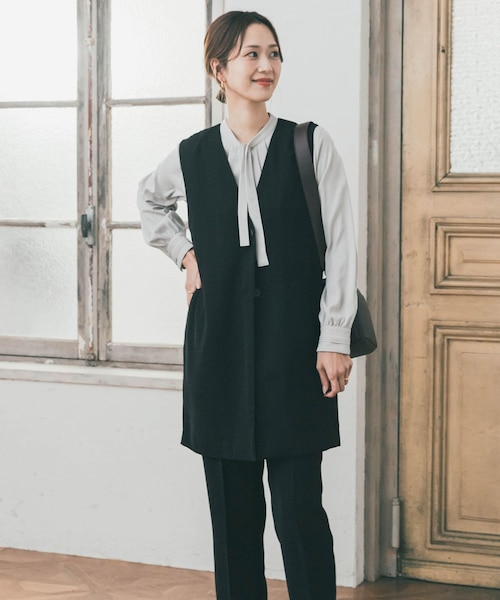 レディースのベスト・ジレ（ブラック）の通販｜&mall（アンドモール