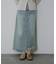 アシメフリンジデニムスカート