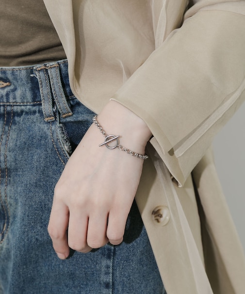 ステンレスシンプルマンテルブレスレット