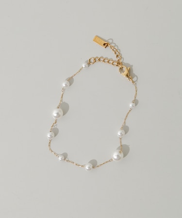 ステンレスパールブレスレット