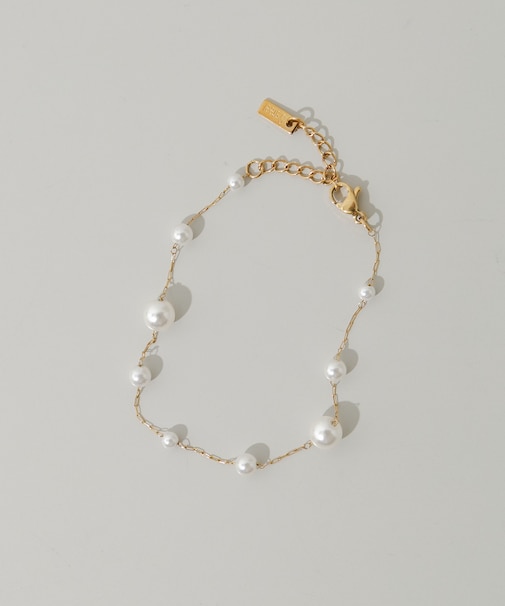 ステンレスパールブレスレット