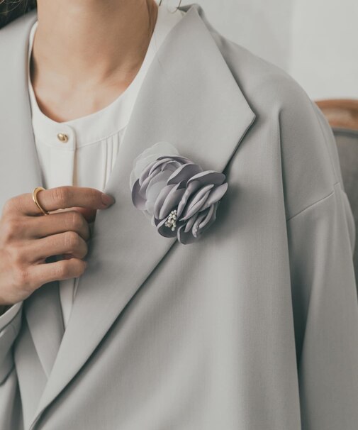 ニュアンスフラワーコサージュ