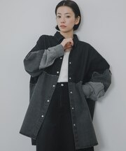 パッチワークBIGデニムシャツ
