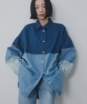 パッチワークBIGデニムシャツ