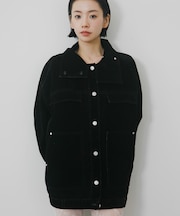 ハイネックデニムブルゾン