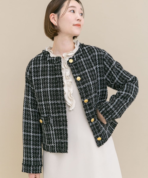 WEB限定』ツイードノーカラージャケット｜アーバンリサーチの通販