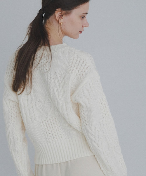 パッチワークハートケーブルニット｜アーバンリサーチの通販｜&mall