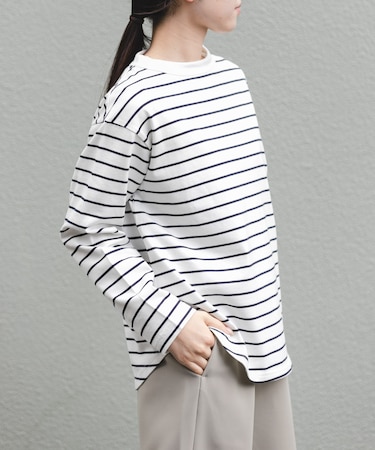 FORK&SPOON　ボトルネックロングスリーブTシャツ