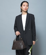 防シワシャンブレーツイルダブルジャケット