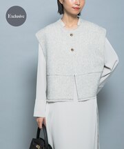 『別注』CHIGNON×ROSSO　ツイードショートベスト