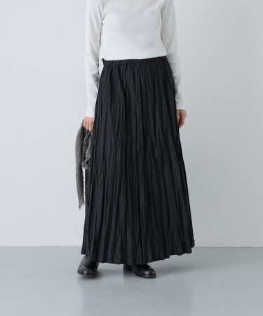 コットンクリンクルスカート