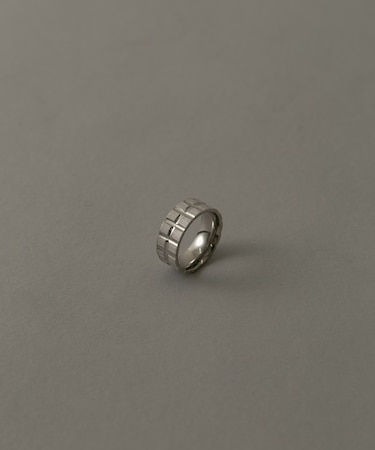 ステンレスブロックデザインリング