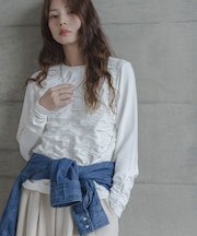 シャーリングデザインプルオーバー