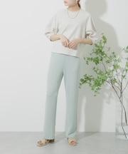 サマーニットジャガードパンツ