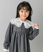 スカラーレース襟ワンピース(KIDS)