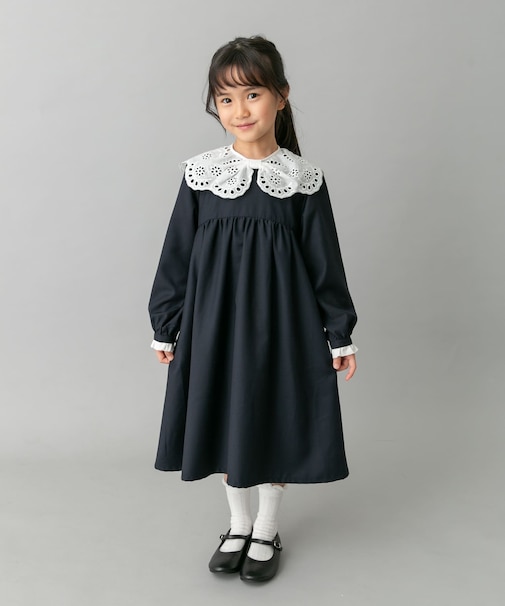 スカラーレース襟ワンピース(KIDS)