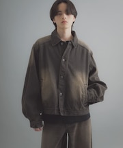 ヴィンテージライクデニムブルゾン