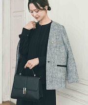 ピンタックゴールドボタンブラウス