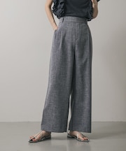 ツイードワイドイージーパンツ