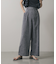ツイードワイドイージーパンツ