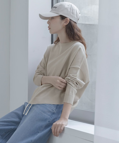 『一部WEB限定カラー』アンチピリングコクーンフォルムニット