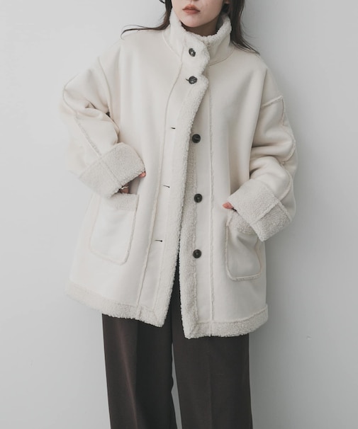 フェイクムートンスタンドジャケット