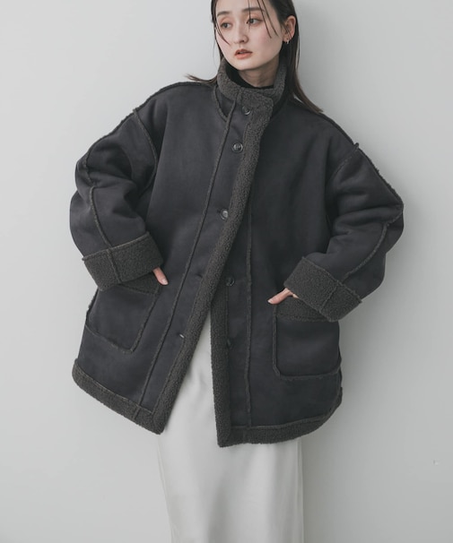 フェイクムートンスタンドジャケット