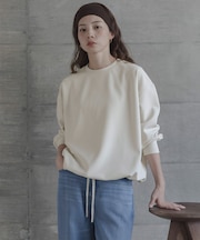 カットジョーゼットドロストプルオーバー